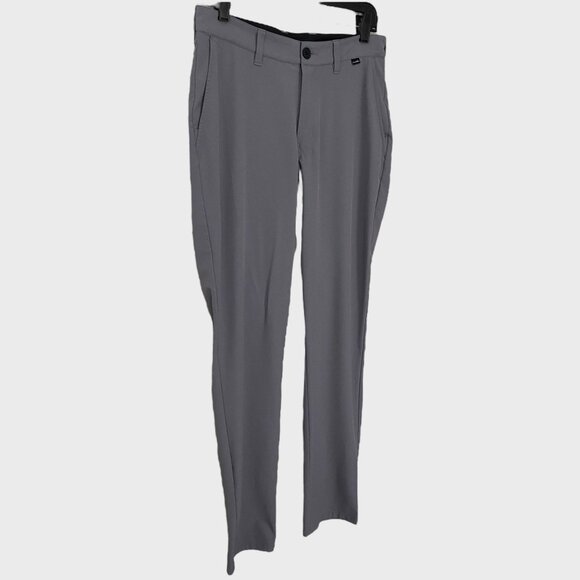 Travis Mathew Performance Chino Pants Gray Men's W30 Straight-Leg Golf Trousers - Picture 3 of 9
